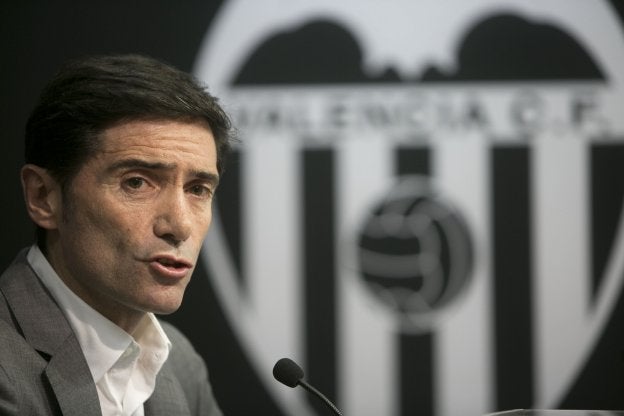 Marcelino, el día de su presentación como entrenador del Valencia.