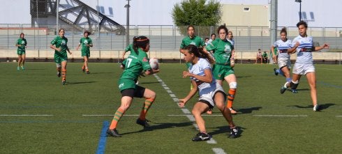 Un instante del partido del Tecnidex ayer en Quatre Carreres. / lp