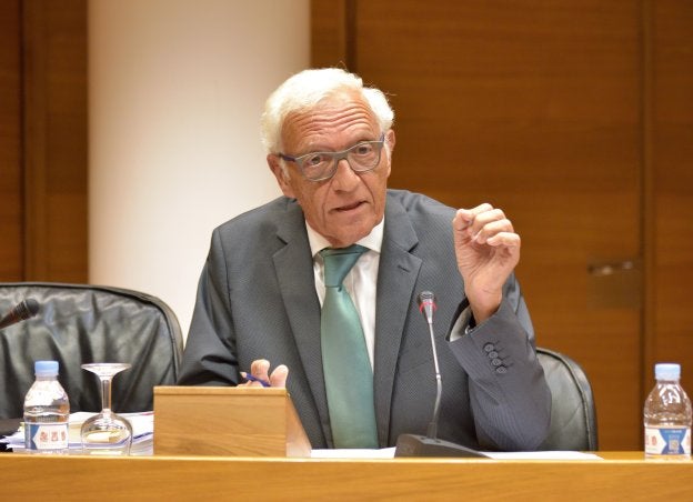Rafael Vicente Queralt, ayer en Les Corts, / LP