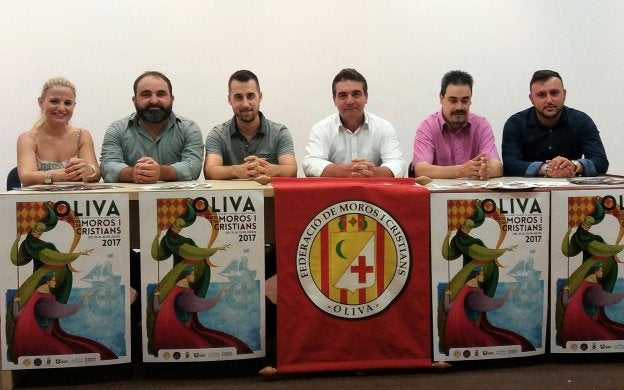 Representantes de la fiesta en la rueda de prensa.