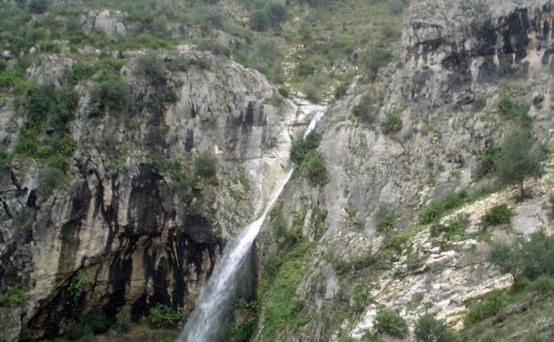 Cua de Cavall que se forma en el barranc de l'Infern.