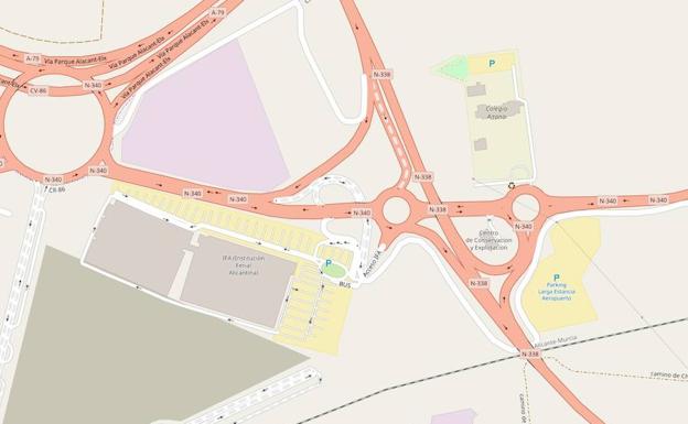 Tramo de vía donde se ha producido el accidente.