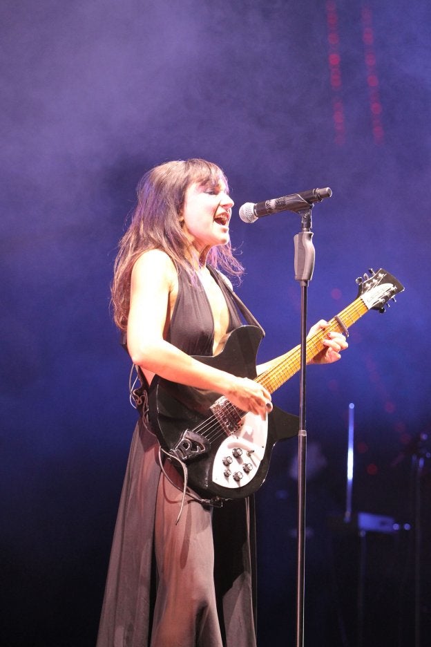 Eva Amaral durante una actuación en 2016.
