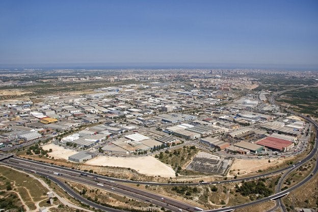 Imagen de las zonas industriales del municipio.