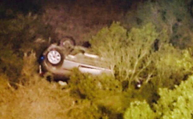 El vehículo accidentado.