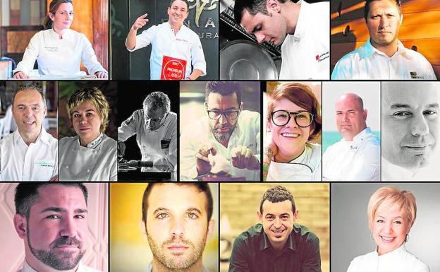 Los cocineros valencianos que estarán en el festival gastronómico de Dénia.