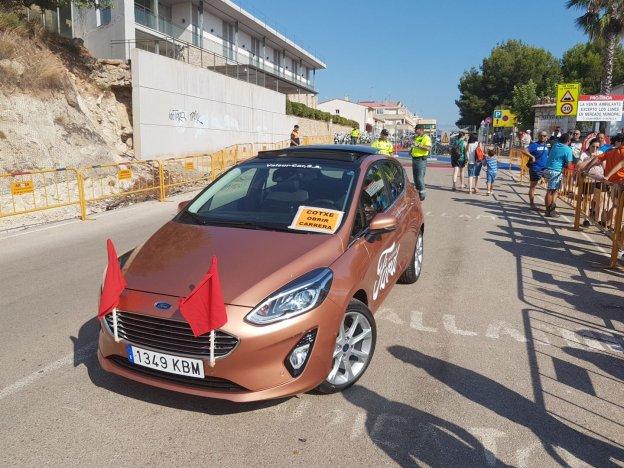 El Fiesta, en cabeza de la prueba de triatlón.
