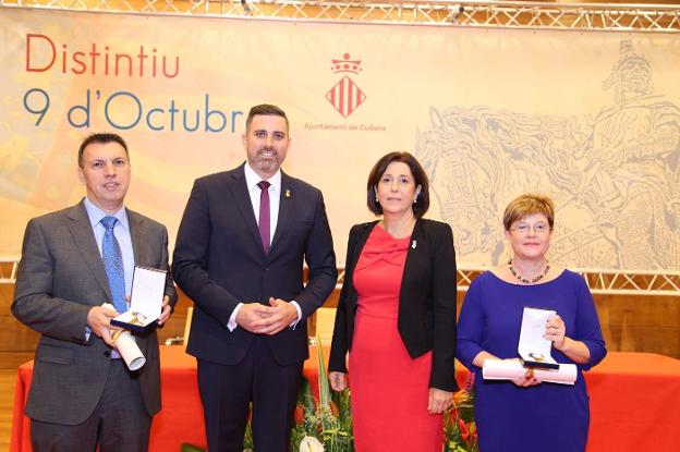 Joaquim Bosch, Jordi Mayor, Sílvia Roca y Adela Albero. / lp