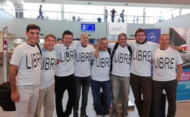 Un grupo de amigos argentinos, víctimas del atentado en NY. /Twitter