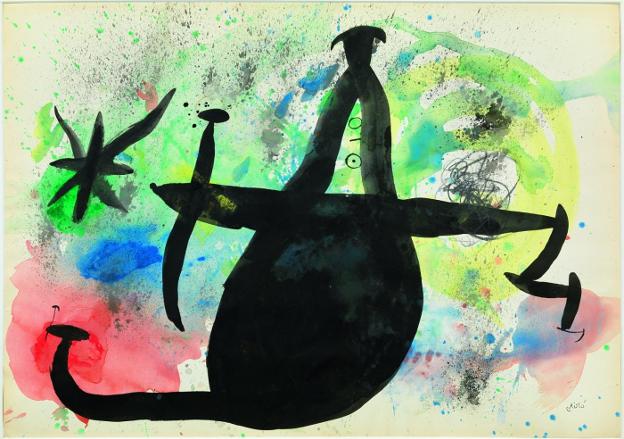 Femme dans la nuit. Obra de Joan Miró. La exposición se inaugurará en febrero de 2018. / lp