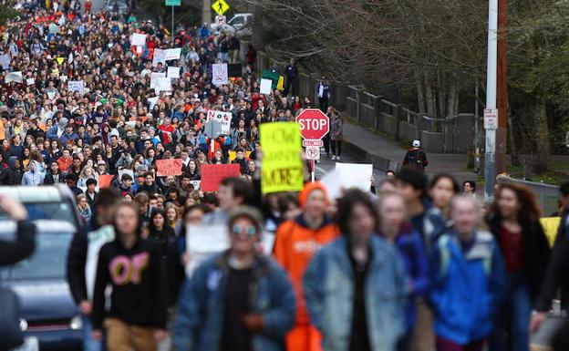 Manifestación en Washington. /LINDSEY WASSON (REUTERS)