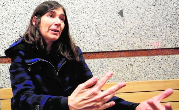 La científica María Blasco durante la entrevista./Txema Rodríguez