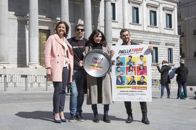 Sandra Gómez, César Sabater, Olga Alamán y Luis Piquer. / de los ríos