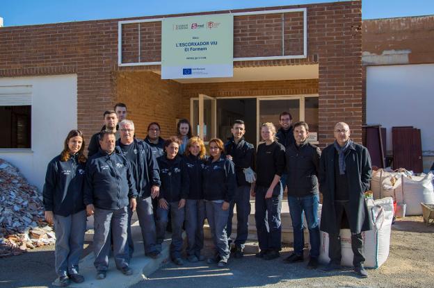 Participantes en esta escuela de empleo. / lp