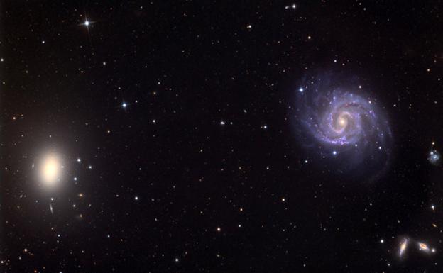 Entorno de la galaxia NGC1052-DF2./University of Arizona