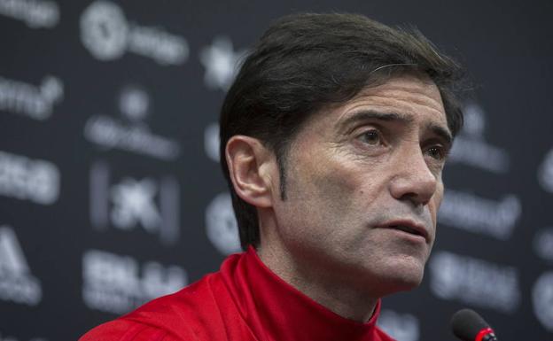 Marcelino García Toral en rueda de prensa./LP