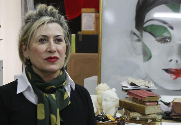 La artista valenciana Carmen Calvo. / j. monzo