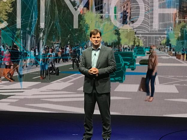 Jim Farley, vicepresidente de Ford, en la presentación./