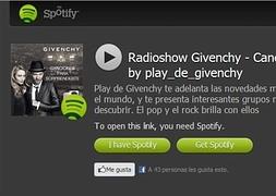 Spotify crea su propio programa de radio con Givenchy