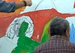 Willy Ramos y Horacio Silva, pinceladas de pintura solidaria