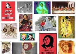 El Ecce Homo convertido en Warhol, Klimt o Leonardo en una exposición