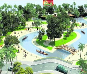 Una maqueta del futuro PAI Marina d'Or Golf ::
LP/
