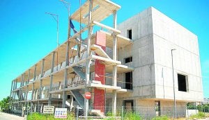 Diseño. En la actualidad, la Casa de la Música sólo cuenta con su estructura. ::
JUAN PENADÉS/