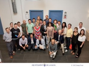 Almuerzo. Torró y miembros del gobierno, con los periodistas. ::
J.P./