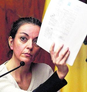 La valenciana, en una de sus comparecencias en los juzgados de Hackensack (Nueva Jersey). :: EFE/