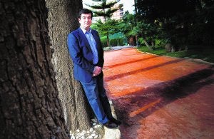 El consultor de empresas Fernando Giner, antes de la entrevista. :: DAMIÁN TORRES/
