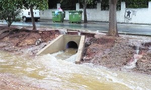 Inundación en La Cañada durante la gota fría de septiembre de 2013. ::
LP/