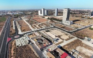 Vista general del proyecto de Sociópolis en La Torre. :: JESÚS SIGNES/