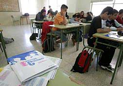 Un grupo de alumnos en el aula durante la clase de Educación para la Ciudadanía que ya se ha impartido este año en otras autonomías./