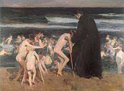 '¡Triste herencia!', cuadro de Sorolla que Bancaja cederá al Museo del Prado./