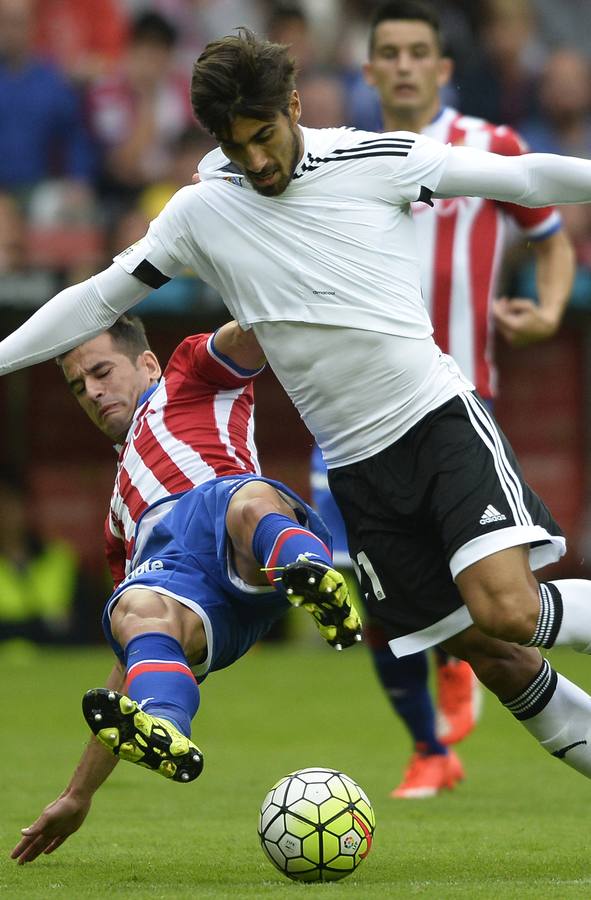 El Sporting - Valencia, en imágenes