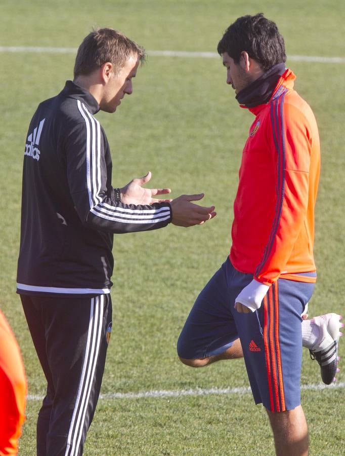 El entrenamiento del Valencia CF, en imágenes