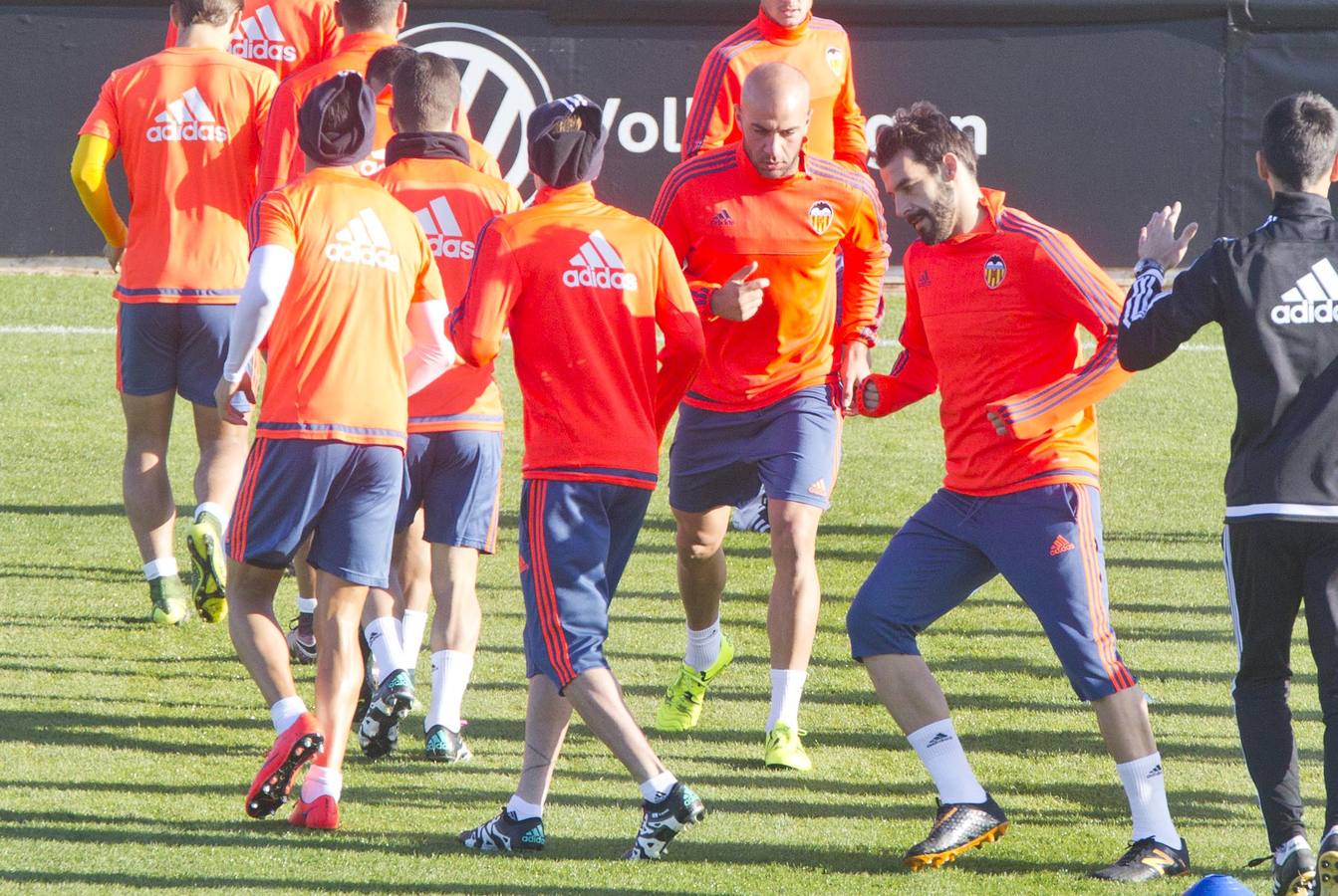 El entrenamiento del Valencia CF, en imágenes