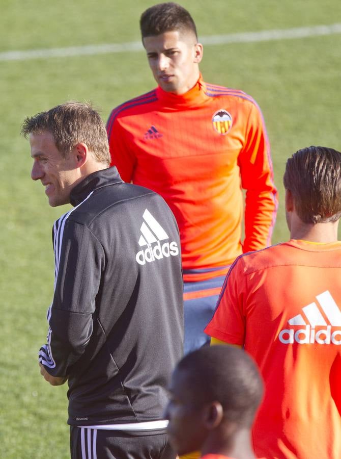 El entrenamiento del Valencia CF, en imágenes