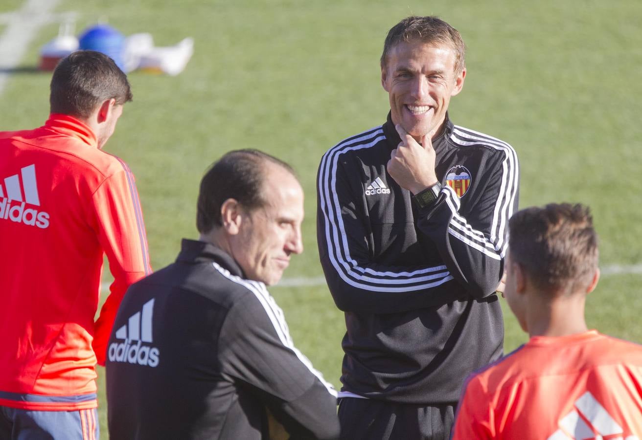 El entrenamiento del Valencia CF, en imágenes