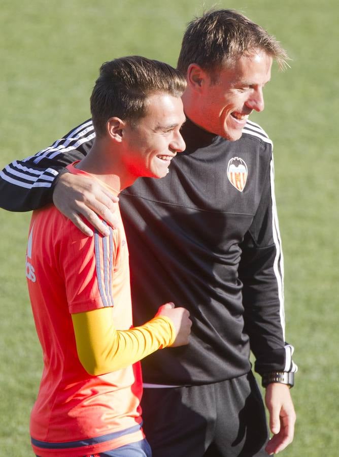 El entrenamiento del Valencia CF, en imágenes