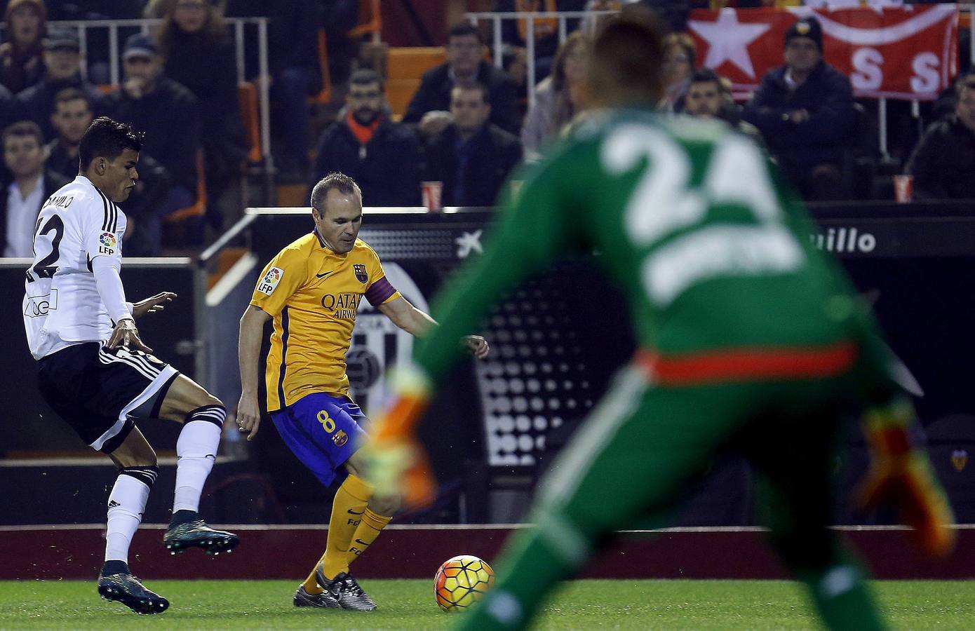 El Valencia CF vs FC Barcelona, en imágenes