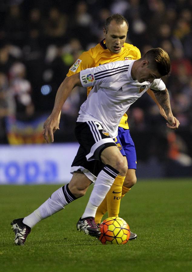 El Valencia CF vs FC Barcelona, en imágenes