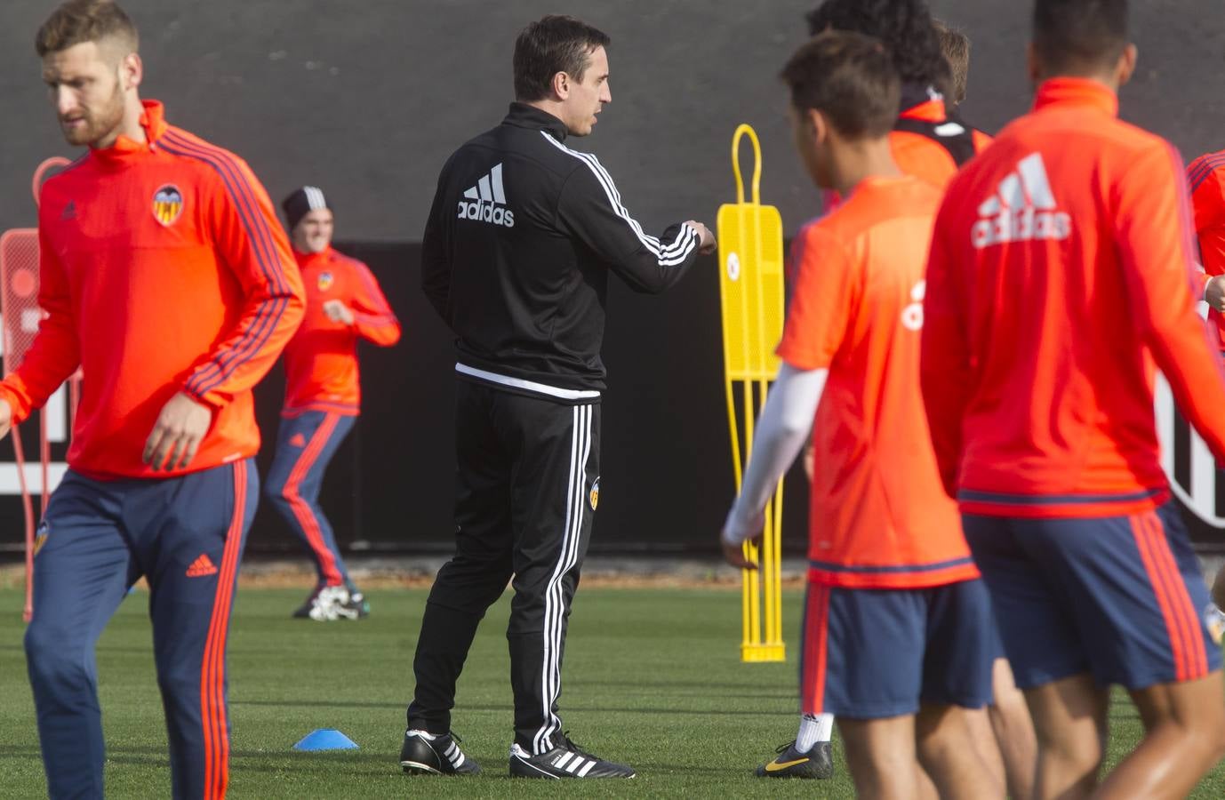 El entrenamiento del Valencia, en imágenes