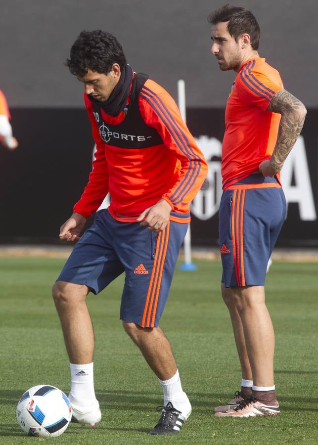 El entrenamiento del Valencia, en imágenes