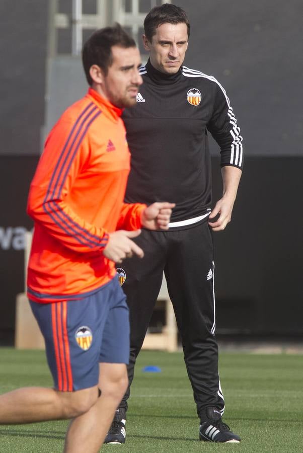 El entrenamiento del Valencia, en imágenes