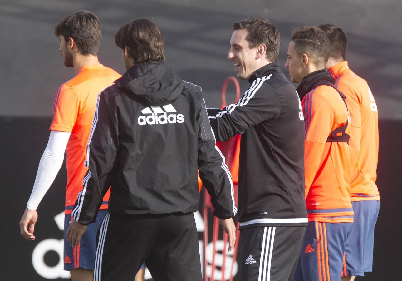 El entrenamiento del Valencia, en imágenes