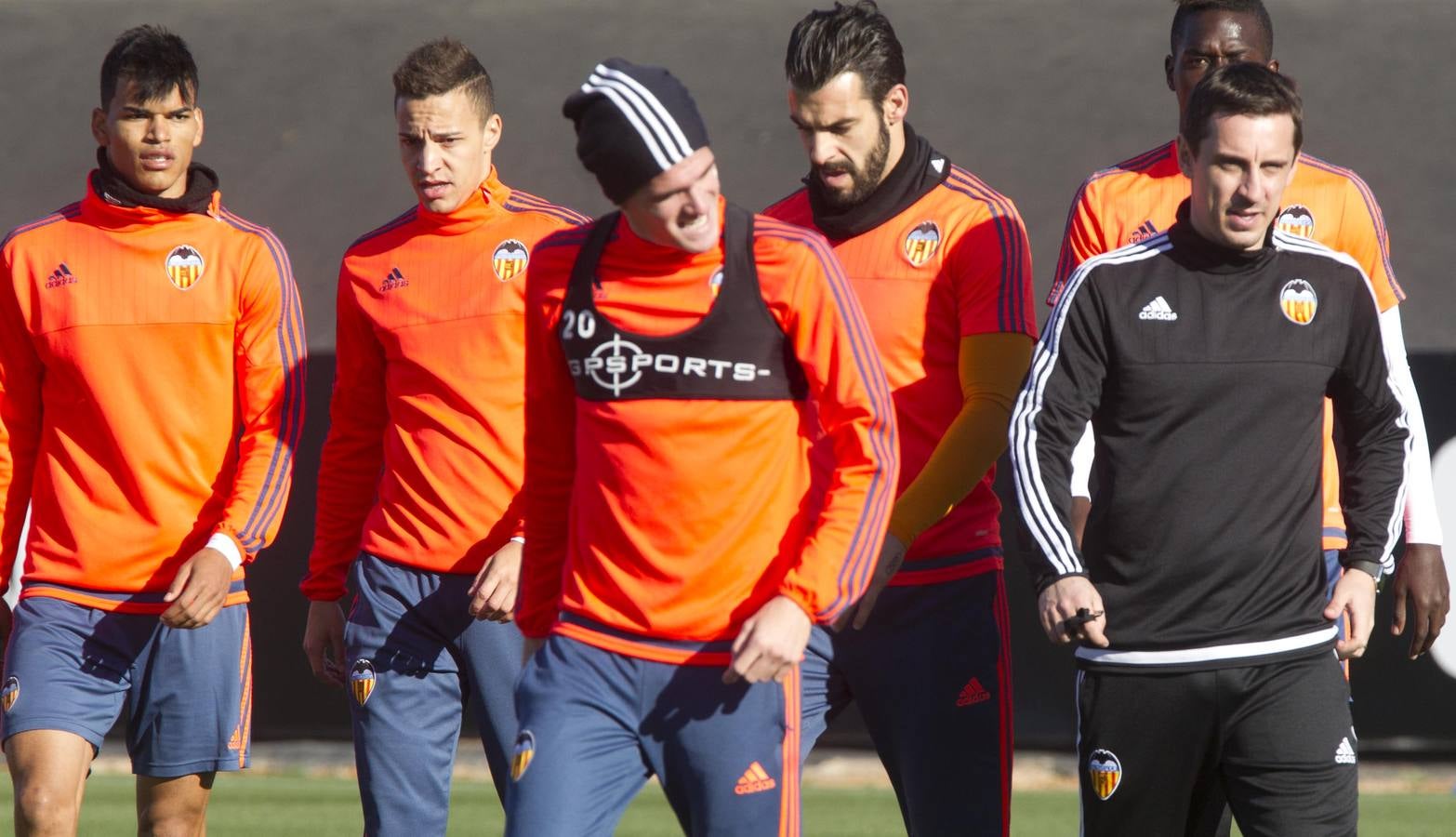 El entrenamiento del Valencia, en imágnes