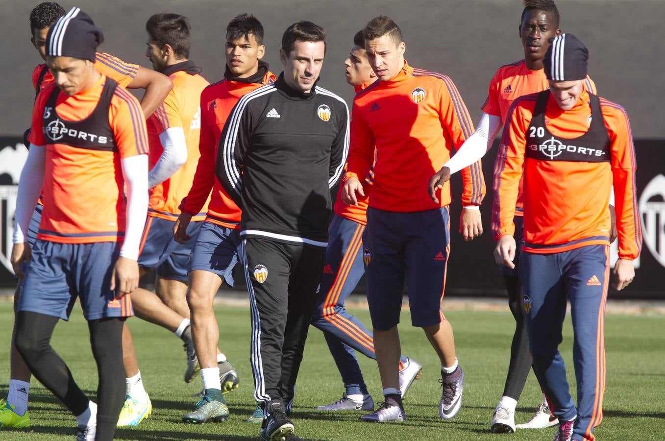 El entrenamiento del Valencia, en imágnes