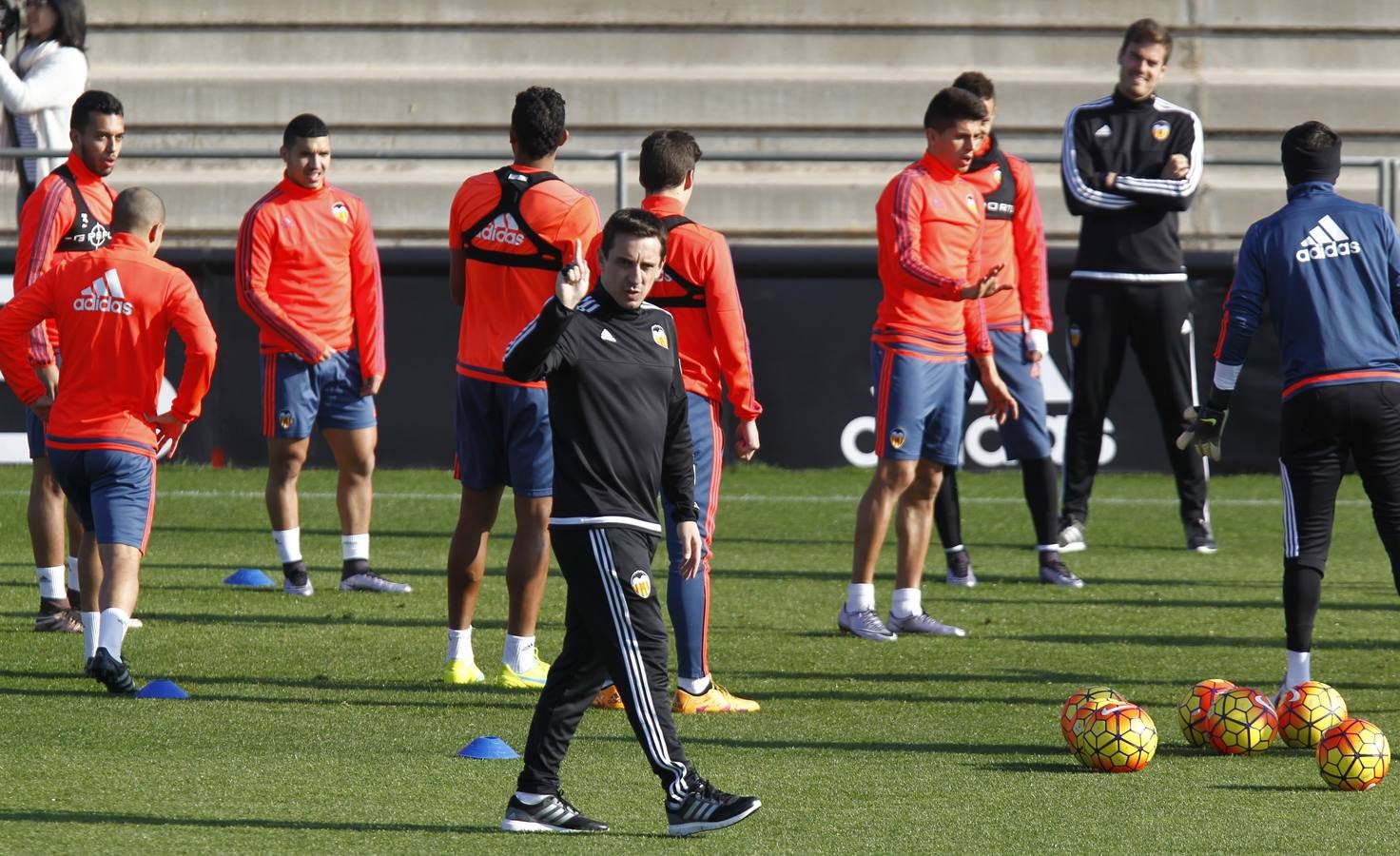 El entrenamiento del Valencia, en imágenes