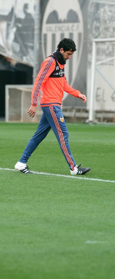 El entrenamiento del Valencia, en imágenes